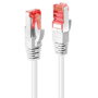 Lindy Cable de Red Cat.6 S/FTP 1m Blanco Soporte 250MHz Conectores Bañados en Oro Diseño Antienganche