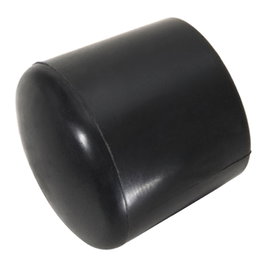 WOLFPACK LINEA PROFESIONAL Contera de Plástico Redonda Exterior Negra 25 mm, Bolsa de 200 Unidades