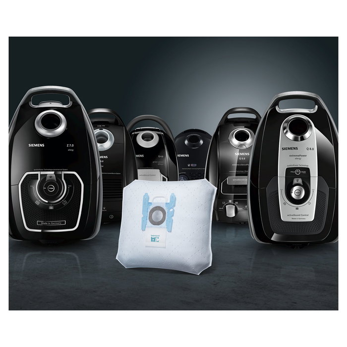 Siemens VZ41FGALL Bolsa para el Polvo / Aspiradora Cilíndrica, Blanco, Paquete de 4 unidades