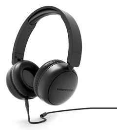 Energy Sistem Soundspire Auriculares con Cable Circumaural, Con Micrófono, Diadema Ajustable, Negro, Material Plástico 100% Reciclado