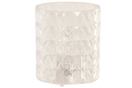 DKD Home Decor Decoracion Luminosa Basicos Transparente 6 x 6 x 6 cm (12 Unidades) Led