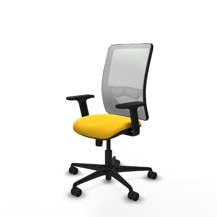 PIQUERAS Y CRESPO Silla de oficina Zulema con mecanismo Sincro, Amarillo y Blanco PIQUERAS Y CRESPO Silla de oficina Zulema con mecanismo Sincro, Amarillo y Blanco