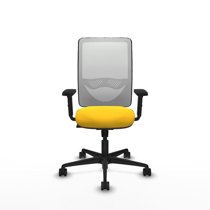 PIQUERAS Y CRESPO Silla de oficina Zulema con mecanismo Sincro, Amarillo y Blanco PIQUERAS Y CRESPO Silla de oficina Zulema con mecanismo Sincro, Amarillo y Blanco