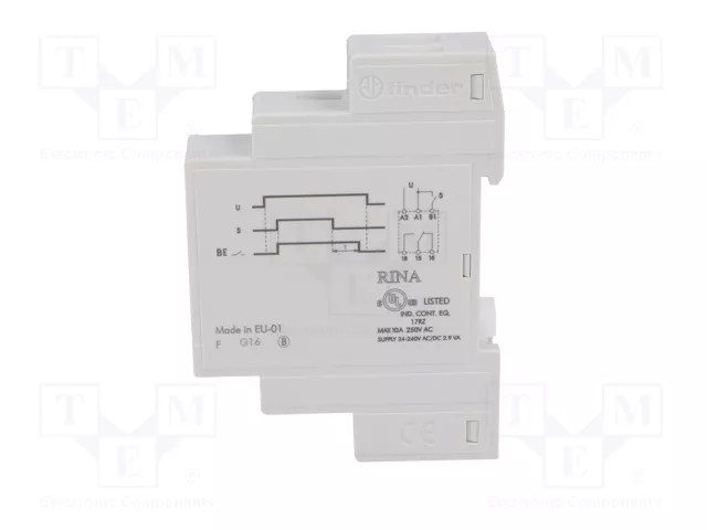FINDER Relé de tiempo Serie 80 SPDT 250VAC/10A 24-240VAC FINDER Relé de tiempo Serie 80 SPDT 250VAC/10A 24-240VAC