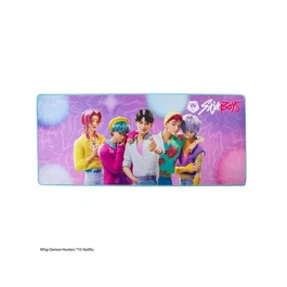 Cinereplicas Alfombrilla Gaming XL KPOP Demon Hunters Saja Boys 80x35 cm, Diseño Oficial Netflix, Base Neopreno