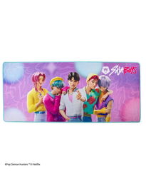 Cinereplicas Alfombrilla de Escritorio XL Kpop Demon Hunters Saja Boys - 80 x 35 cm - Superficie Micro-Texturizada, Base Neopreno - Diseño Oficial Netflix