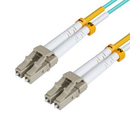 MicroConnect Cable de Fibra Óptica LC-LC Multimodo Dúplex OM3 (Azul Aqua) 15m
