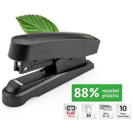 Novus B10Fc Grapadora Profesional Re+New, Metal Reciclado, Incluye 200 Grapas N.10, Negro