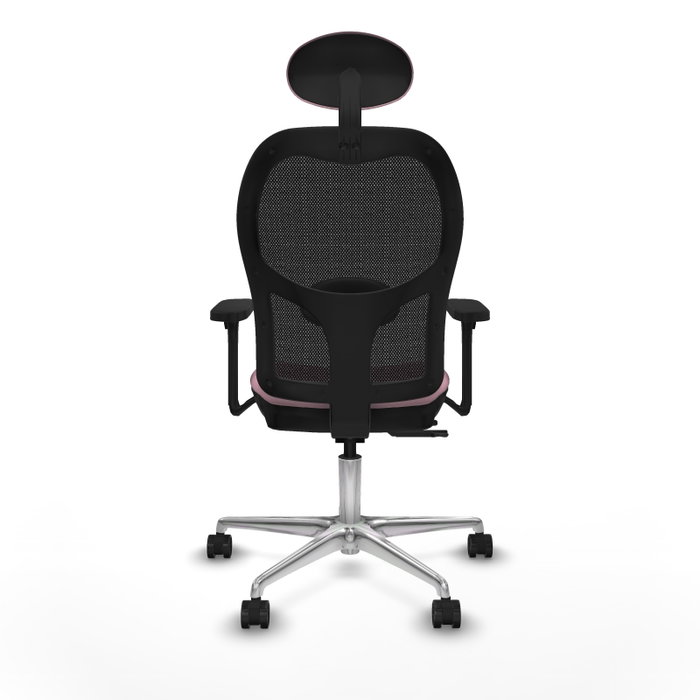 PIQUERAS Y CRESPO Silla de oficina Jorquera Rosa y Negro con Brazos 3D PIQUERAS Y CRESPO Silla de oficina Jorquera Rosa y Negro con Brazos 3D
