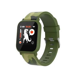 Canyon MyDino Reloj Inteligente Smartwatch con Pantalla Táctil IPS 1.3", Pulsómetro, Podómetro, Modo Multisport, Bluetooth 5.0 - Verde Camuflaje