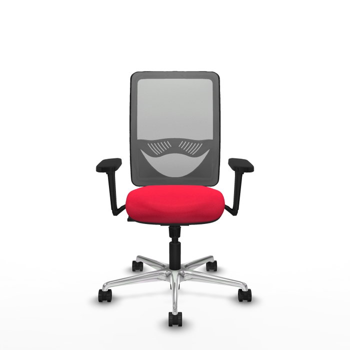 PIQUERAS Y CRESPO Silla de oficina Zulema con mecanismo Sincro, Rojo y Gris PIQUERAS Y CRESPO Silla de oficina Zulema con mecanismo Sincro, Rojo y Gris
