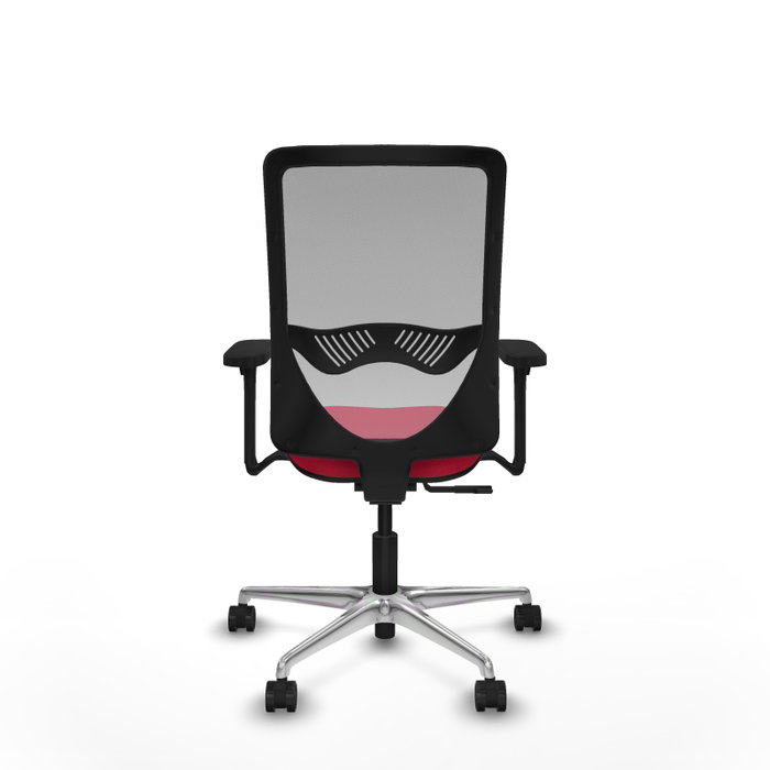 PIQUERAS Y CRESPO Silla de oficina Zulema con mecanismo Sincro, Rojo y Gris PIQUERAS Y CRESPO Silla de oficina Zulema con mecanismo Sincro, Rojo y Gris
