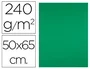 Liderpapel Cartulina 50x65 cm 240g/m2 Verde Navidad Paquete de 25 Hojas