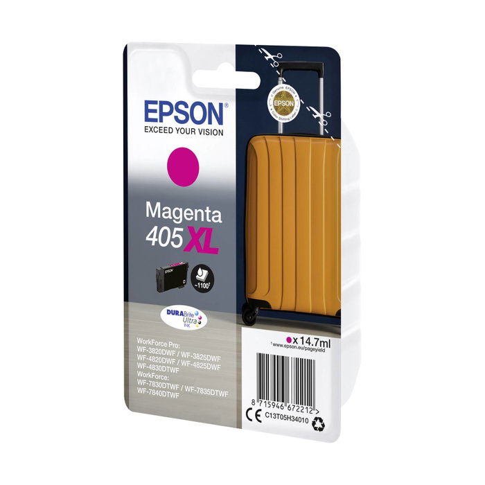 Epson Cartucho de Tinta 405XL Magenta DURABrite Ultra Ink (C13T05H34010) High Capacity Epson Cartucho de Tinta 405XL Magenta DURABrite Ultra Ink (C13T05H34010) High Capacity