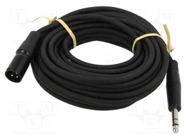 GOOBAY Cable XLR macho 3pin a Jack 6,35mm 3pin, 10m