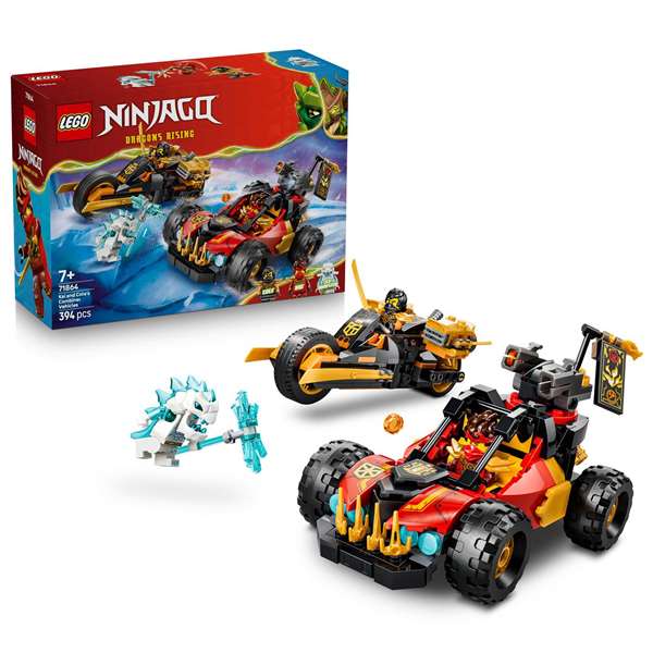 Lego Ninjago Vehículos Combinables de Kai y Cole Juego de Construcción 6+ años 71843