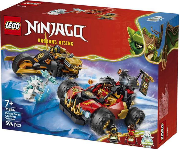 Lego Ninjago Vehículos Combinables de Kai y Cole Juego de Construcción 6+ años 71843