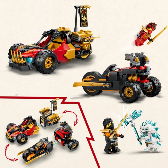 LEGO NINJAGO Vehículos combinables de Kai y Cole 71864 LEGO NINJAGO Vehículos combinables de Kai y Cole 71864