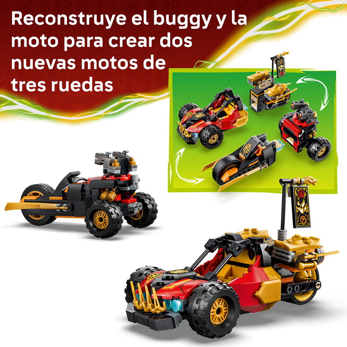 LEGO NINJAGO Vehículos combinables de Kai y Cole 71864 LEGO NINJAGO Vehículos combinables de Kai y Cole 71864