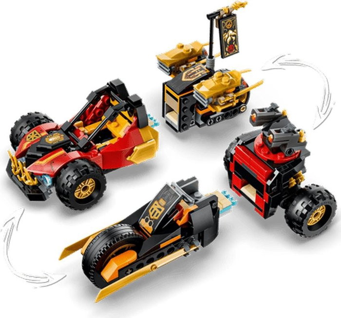 LEGO NINJAGO Vehículos combinables de Kai y Cole 71864 LEGO NINJAGO Vehículos combinables de Kai y Cole 71864