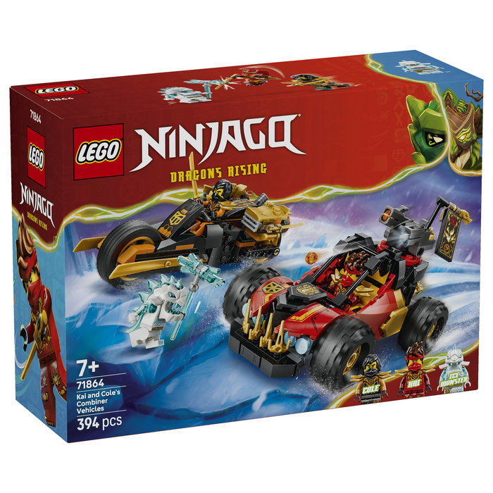 LEGO NINJAGO Vehículos combinables de Kai y Cole 71864 LEGO NINJAGO Vehículos combinables de Kai y Cole 71864