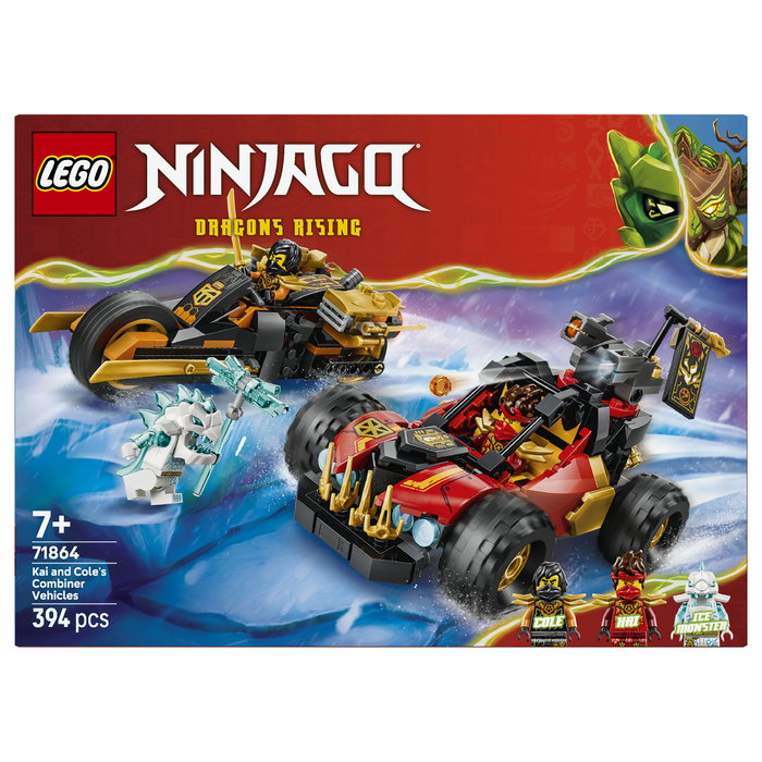 LEGO NINJAGO Vehículos combinables de Kai y Cole 71864 LEGO NINJAGO Vehículos combinables de Kai y Cole 71864