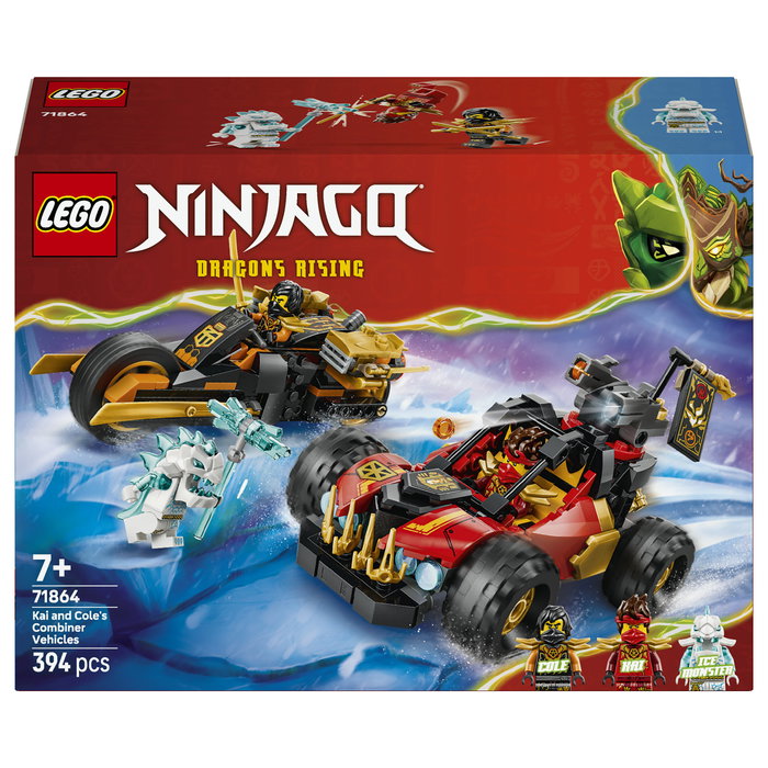 LEGO NINJAGO Vehículos combinables de Kai y Cole 71864 LEGO NINJAGO Vehículos combinables de Kai y Cole 71864