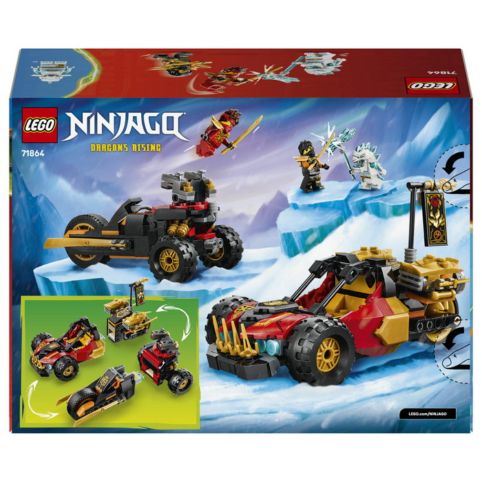 LEGO NINJAGO Vehículos combinables de Kai y Cole 71864 LEGO NINJAGO Vehículos combinables de Kai y Cole 71864