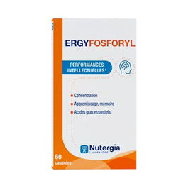 NUTERGIA Ergyfosforyl 60 Perlas - Complemento para el Cerebro y la Memoria con DHA y Fosfolípidos
