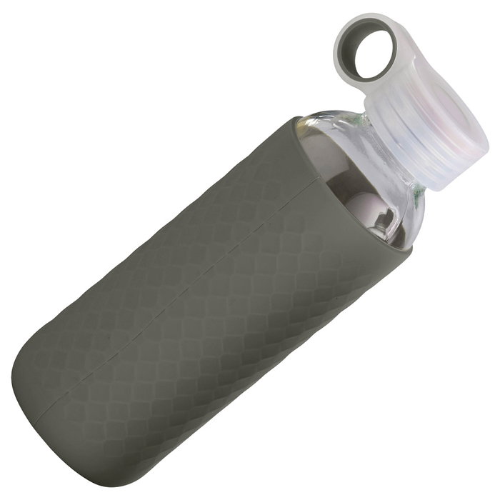 Day Botella 450 Ml Vidrio y Silicona Transparente con Funda Antideslizante Colores Surtidos Day Botella 450 Ml Vidrio y Silicona Transparente con Funda Antideslizante Colores Surtidos