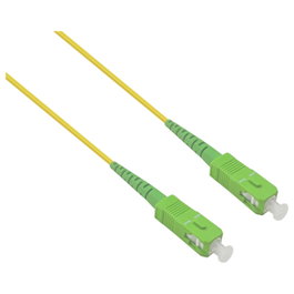Helos Cable de fibra óptica OS2 SC/APC-SC/APC Amarillo 3,0m