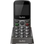 Qubo Teléfono móvil X-230BKC 4G con botón SOS para personas mayores, pantalla 2.31', Dual SIM, color negro