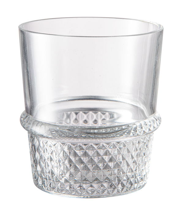 La Mediterranea Vaso 320 ml Tirso Diamonds Medidas ø8.5x9.45 cm (48 Unidades)