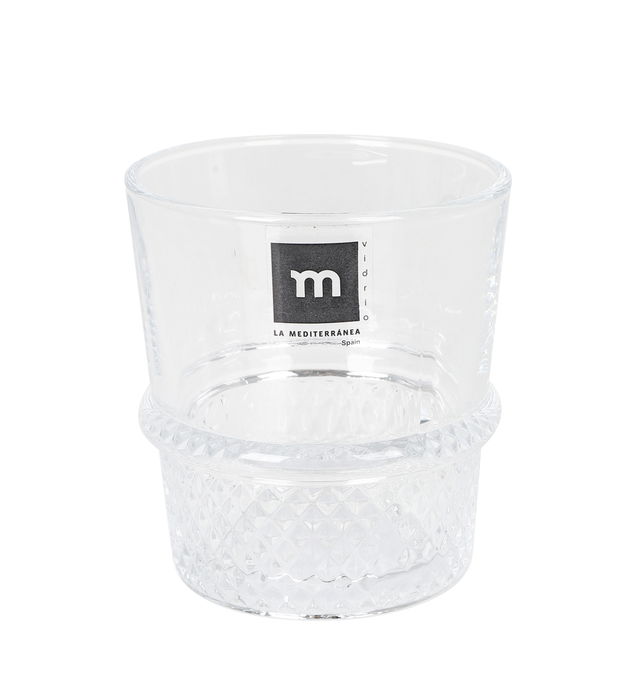 La Mediterranea Vaso 320 ml Tirso Diamonds Medidas ø8.5x9.45 cm (48 Unidades)