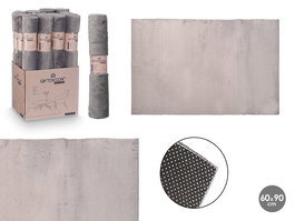 Giftdecor Alfombra Soft Gris Oscuro 90x60 cm (Set de 12)