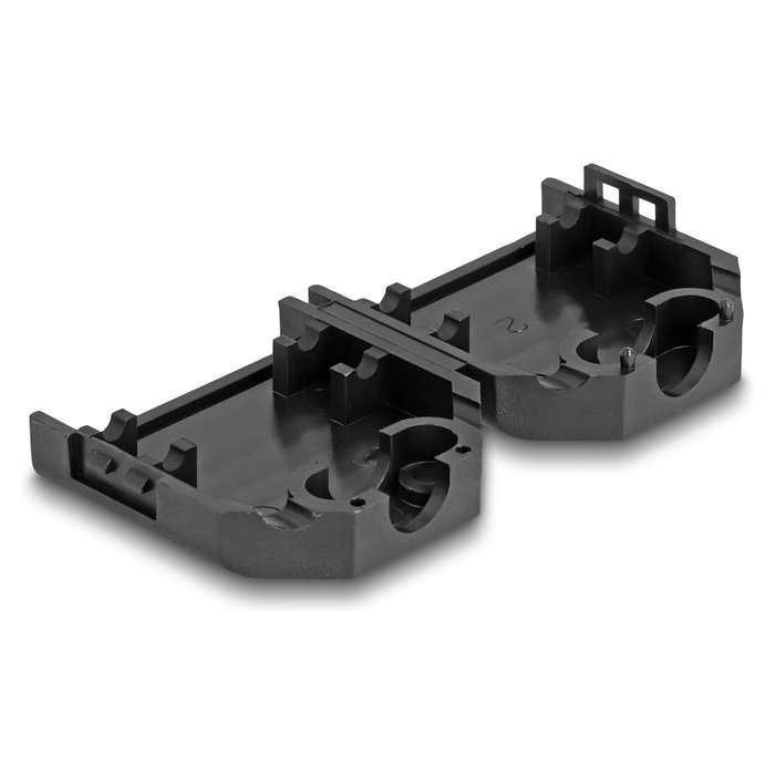 DeLOCK Carcasa para Conector D-Sub 9 Pines Negro