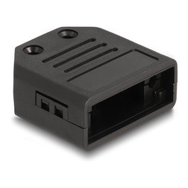 DeLOCK Carcasa para Conector D-Sub 9 Pines Negro