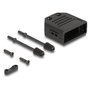 DeLOCK Carcasa para Conector D-Sub 9 Pines Negro
