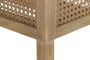 DKD Home Decor Lámpara de Pie de Mango y Fibra Marrón