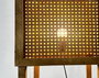 DKD Home Decor Lámpara de Pie de Mango y Fibra Marrón