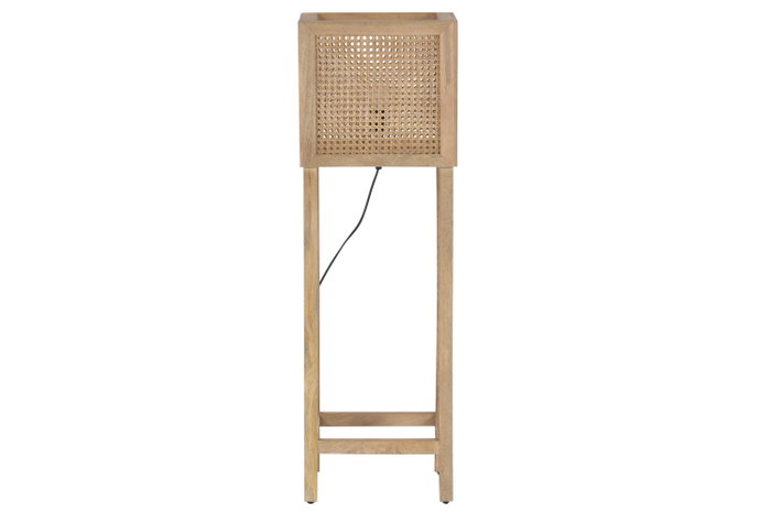 DKD Home Decor Lámpara de Pie de Mango y Fibra Marrón DKD Home Decor Lámpara de Pie de Mango y Fibra Marrón
