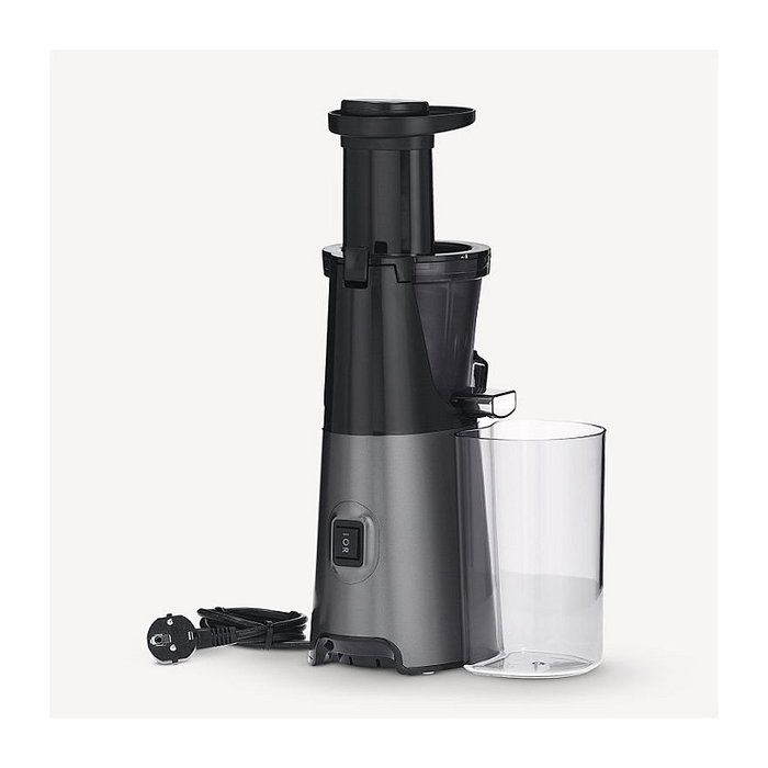 Severin ES 3571 Slow Juicer Exprimidor Lento Negro Gris Metálico Acero Inoxidable 150 W