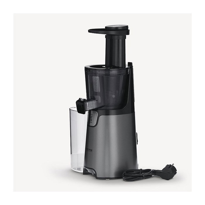 Severin ES 3571 Slow Juicer Exprimidor Lento Negro Gris Metálico Acero Inoxidable 150 W