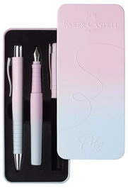 FABER-CASTELL Set de Estilográfica B y Bolígrafo XB Buzzing Sky