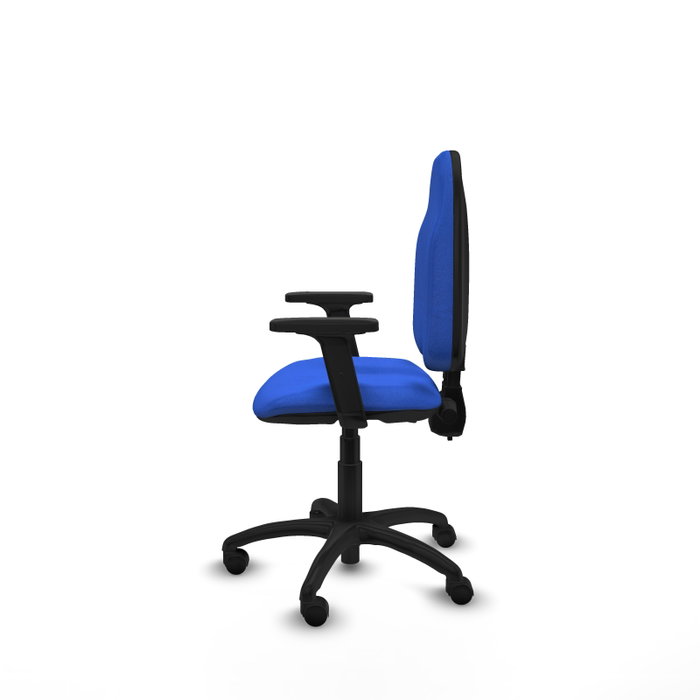 PIQUERAS Y CRESPO Silla de oficina Algarra Azul con Brazos 2D PIQUERAS Y CRESPO Silla de oficina Algarra Azul con Brazos 2D