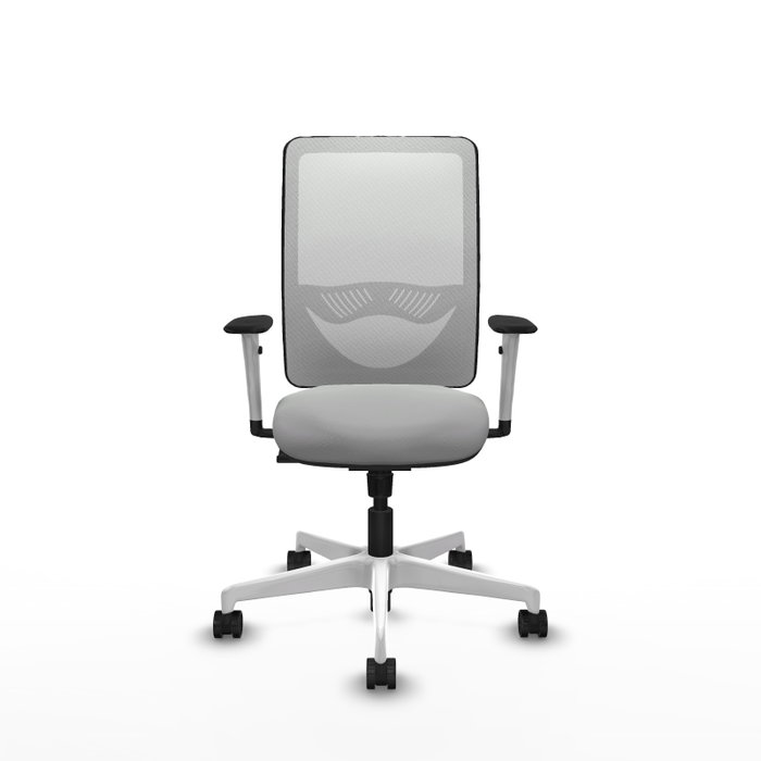 PIQUERAS Y CRESPO Silla de oficina Zulema con mecanismo Sincro, Gris claro y Blanco PIQUERAS Y CRESPO Silla de oficina Zulema con mecanismo Sincro, Gris claro y Blanco