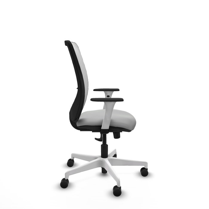 PIQUERAS Y CRESPO Silla de oficina Zulema con mecanismo Sincro, Gris claro y Blanco PIQUERAS Y CRESPO Silla de oficina Zulema con mecanismo Sincro, Gris claro y Blanco