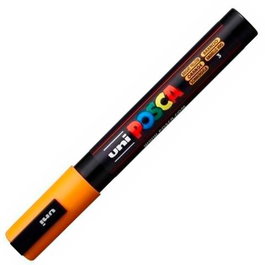 POSCA PC-5M Marcador No Permanente Punta Bala 1.8-2.5 mm Naranja Medio - Set de 6 (Set de 6)