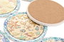 DKD Home Decor Posavasos de Dolomita con Diseño de Conchas, 12 Unidades