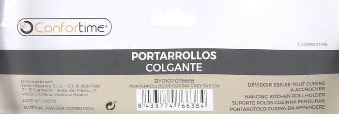 Confortime Portarrollos De Cocina Grey 34.5 cm (12 Unidades)